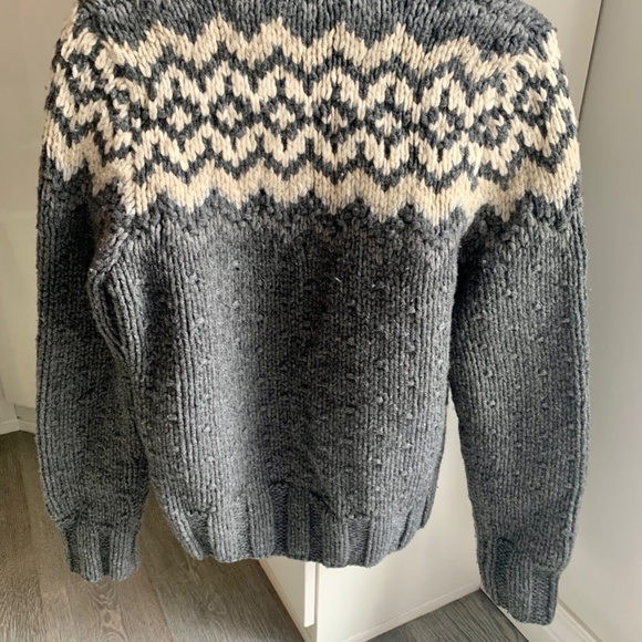 Abercrombie & Fitch Sweater Fair Isle Wool Blend men NEW large - Picture 12 of 13
